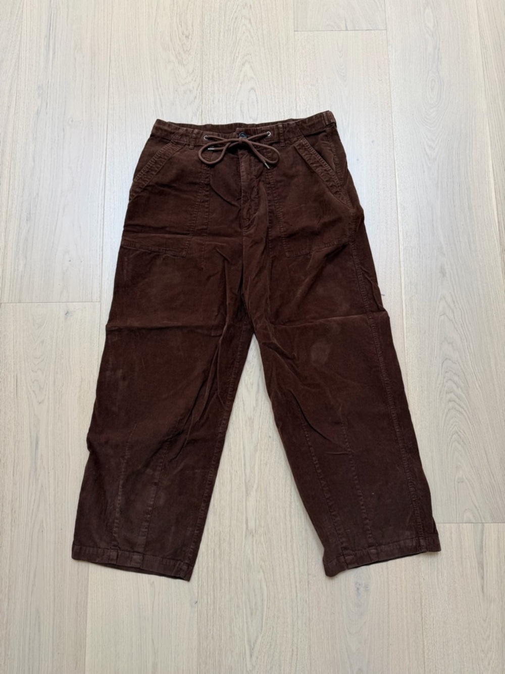 James Perse Chestnut pigment Corduroy utility Drawstring Pants
